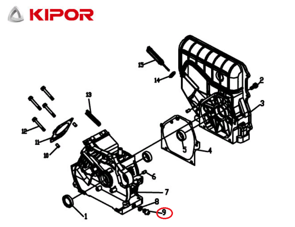 Kipor Power Solutions Oil Drain Plug KG16001007